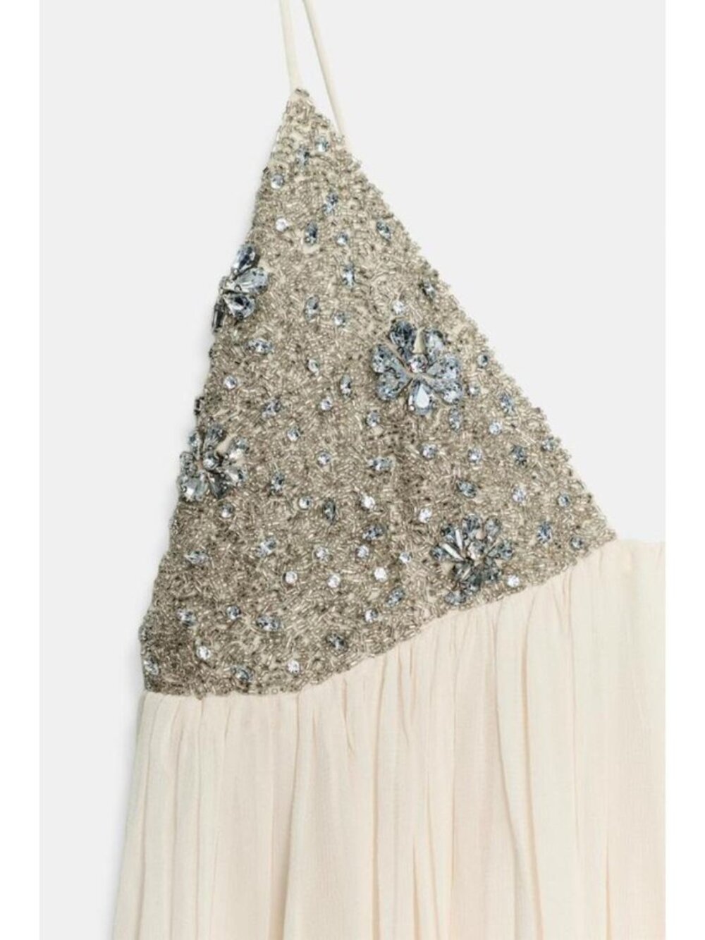 ZARA ZW COLLECTION BEADED MIDI DRESS - Picture 9 of 9